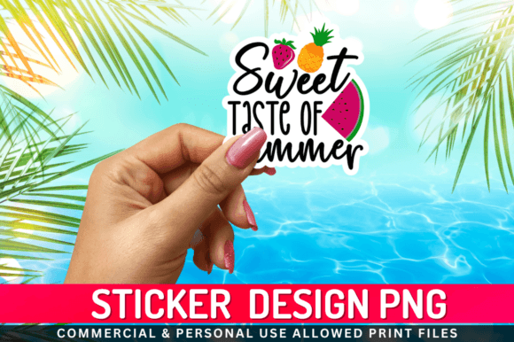 Download Sweet Taste of Summer Sticker Png Desgin - Summer sticker png Collection