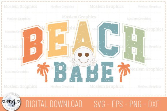 Download Beach Babe - Retro Summer SVG - Premium Resources