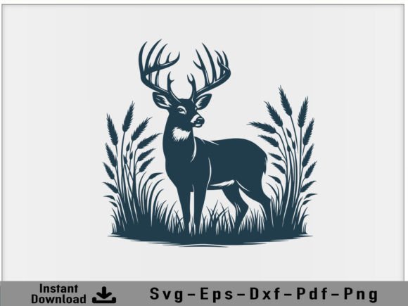 Download Hunting DEER Svg Vector Silhouette File - Svg vector Collection