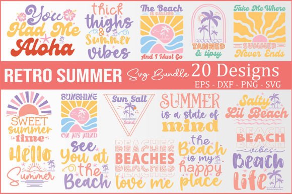 Download Retro Summer SVG Bundle - Retro summer svg Collection