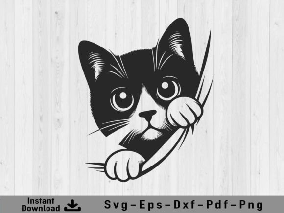 Download Cute Cat SVG, Peeking Cat Svg Vector - Svg vector Collection