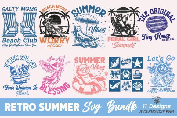 Download Retro Summer SVG Bundle, Summer PNG - Retro summer svg Collection
