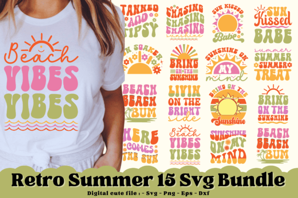 Download Retro Summer Svg Bundle - Retro summer svg Collection