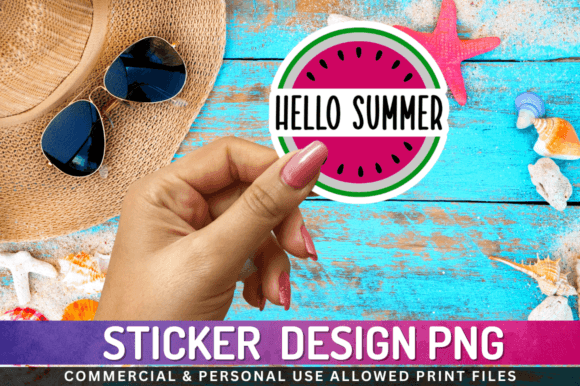Download Hello Summer Sticker Png Desgin - Summer sticker png Collection